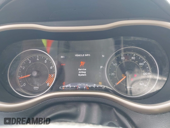 2015 Jeep Cherokee Limited with VIN 1C4PJMDS9FW635481, listed as a IAAI auction lot 42118784 with 154,776 mi miles. Bid and sale history available at carsss.com. Image 7.