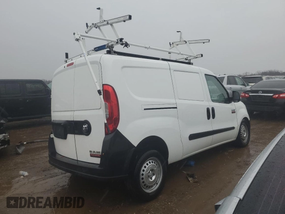 2021 Ram ProMaster City Cargo Tradesman with VIN ZFBHRFAB4M6V35690, listed as a Copart auction lot 47926605 with 116,365 mi miles and Salvage Title. Bid and sale history available at carsss.com. Image 3.