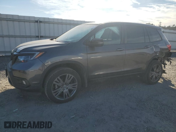 2019 Honda Passport EX-L z VIN 5FNYF8H5XKB020289, wystawiony jako Copart lot #42384545 z przebiegiem 65 083 mil mil oraz Szkoda całkowita • Salvage title. Historia ofert i sprzedaży dostępna na DreamBid. Obrazek 1.