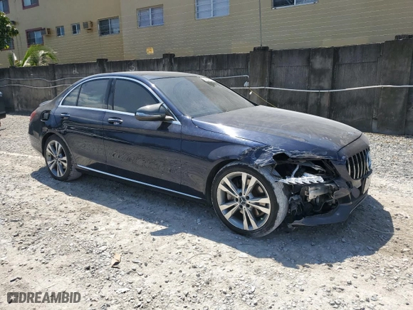 2015 Mercedes-Benz C-Class C 300 with VIN 55SWF4JB2FU078000, listed as a Copart auction lot 53239915 with 105,783 mi miles and Salvage Title. Bid and sale history available at carsss.com. Image 4.