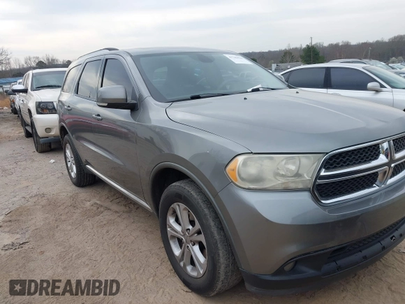 2012 Dodge Durango Crew with VIN 1C4RDHDG8CC109035, listed as a IAAI auction lot 41786444 with 258,974 mi miles and . Bid and sale history available at DreamBid. Image 1.