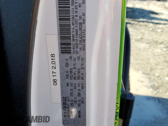 2018 Jeep Wrangler JK Unlimited Altitude with VIN 1C4BJWEG5JL863388, listed as a Copart auction lot 47398105 with 91,364 mi miles and Salvage Title. Bid and sale history available at carsss.com. Image 13.