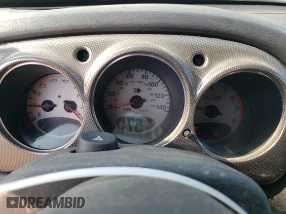 2003 Chrysler PT Cruiser GT z VIN 3C8FY78G83T573604, wystawiony jako Copart lot #57508355 z przebiegiem 90 684 mil mil oraz Szkoda całkowita • Salvage title. Historia ofert i sprzedaży dostępna na DreamBid. Obrazek 9.