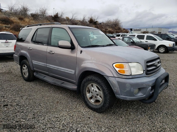 2002 Toyota Sequoia Limited with VIN 5TDZT38A72S093306, listed as a Copart auction lot 86408784 with 0 mi miles and Salvage Title. Bid and sale history available at carsss.com. Image 4.