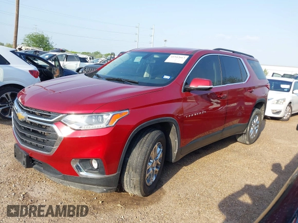 2020 Chevrolet Traverse LT Cloth z VIN 1GNERGKW0LJ253301, wystawiony jako IAAI lot #41942663 z przebiegiem Nie podano mil oraz . Historia ofert i sprzedaży dostępna na DreamBid. Obrazek 2.