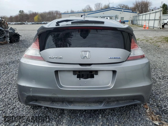 2011 Honda CR-Z EX with VIN JHMZF1D6XBS000796, listed as a Copart auction lot 53544875 with 0 mi miles and Salvage Title. Bid and sale history available at carsss.com. Image 6.