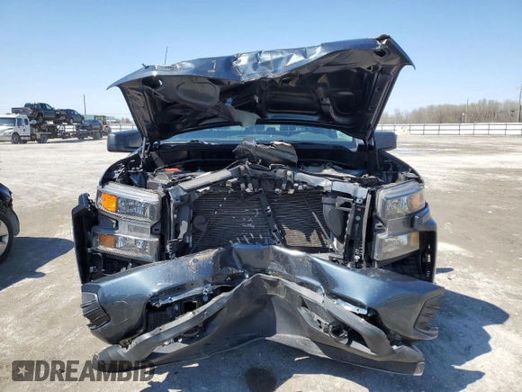 2020 Chevrolet Silverado 1500 Custom with VIN 3GCPWBEH9LG251137, listed as a Copart auction lot 48581374 with 53,304 mi miles and Salvage Title. Bid and sale history available at carsss.com. Image 5.