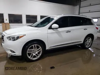 2013 Infiniti JX35 with VIN 5N1AL0MM7DC306511, listed as a Copart auction lot 52390165 with 159,648 mi miles and Clean Title. Bid and sale history available at carsss.com. Image 1.