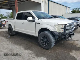 2016 Ford F-150 XLT with VIN 1FTEW1EG7GFA10578, listed as a Copart auction lot 63109335 with 154,643 mi miles and Salvage title. Bid and sale history available at DreamBid. Image 4.