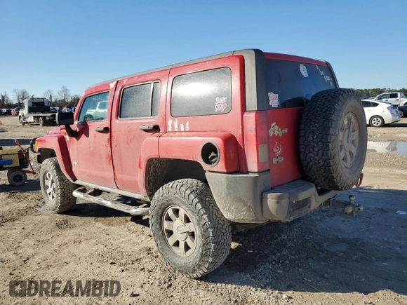2009 Hummer H3 SUV Luxury with VIN 5GTEN13E598110019, listed as a Copart auction lot 43645845 with 0 mi miles and Clean Title. Bid and sale history available at carsss.com. Image 2.