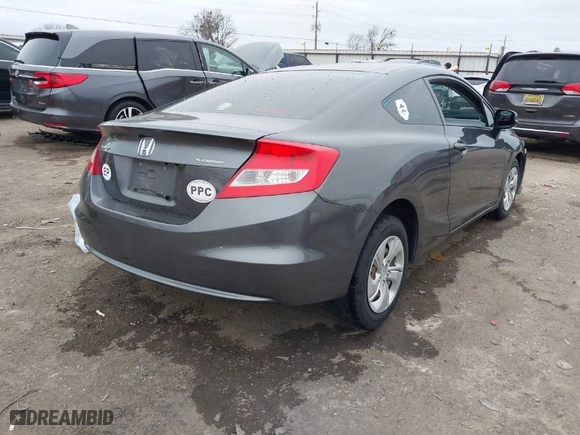 2013 Honda Civic Cpe LX with VIN 2HGFG3B59DH521768, listed as a IAAI auction lot 41231533 with 256,349 mi miles. Bid and sale history available at carsss.com. Image 4.