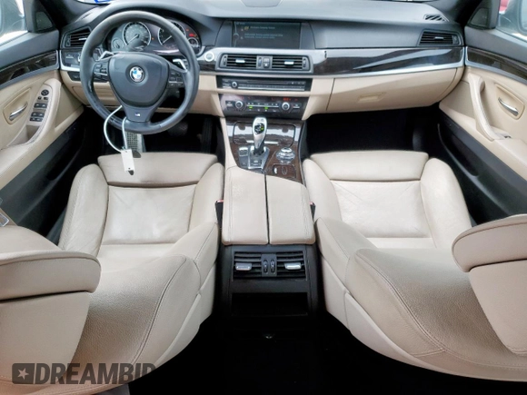 2012 BMW 5 Series 550i with VIN WBAFR9C53CDV59449, listed as a Copart auction lot 53901455 with 130,518 mi miles and Clean Title. Bid and sale history available at carsss.com. Image 8.