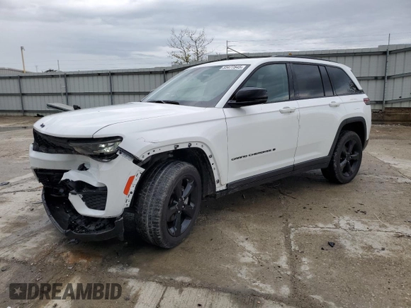 2024 Jeep Grand Cherokee Limited with VIN 1C4RJHBG2RC704502, listed as a Copart auction lot 55477845 with 8,144 mi miles and Salvage title. Bid and sale history available at DreamBid. Image 1.