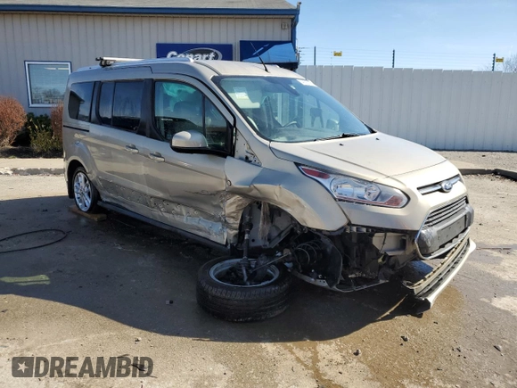 2015 Ford Transit Connect Wagon Titanium with VIN NM0GE9G73F1186303, listed as a Copart auction lot 49785855 with 88,556 mi miles and Salvage Title. Bid and sale history available at carsss.com. Image 4.