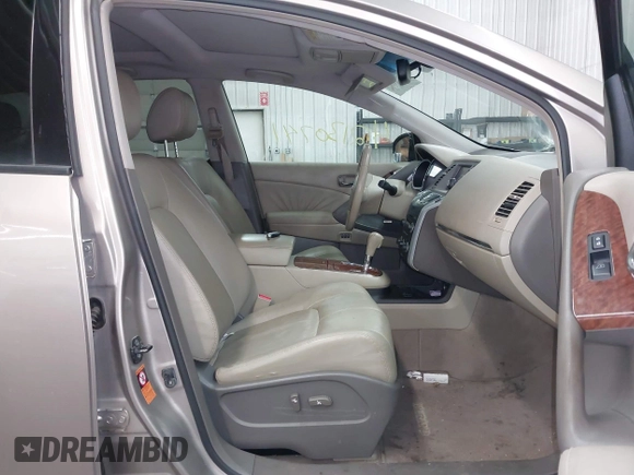 2009 Nissan Murano S with VIN JN8AZ18WX9W131685, listed as a IAAI auction lot 42130741 with 175,289 mi miles and . Bid and sale history available at carsss.com. Image 5.
