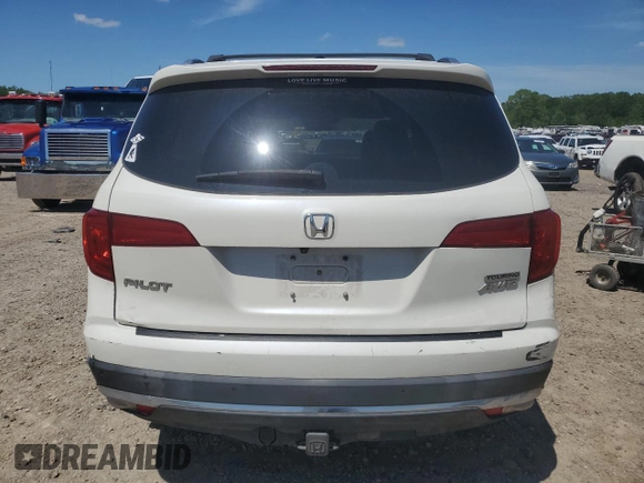 2017 Honda Pilot Touring with VIN 5FNYF6H97HB102965, listed as a Copart auction lot 53901625 with 138,346 mi miles and Salvage Title. Bid and sale history available at DreamBid. Image 6.