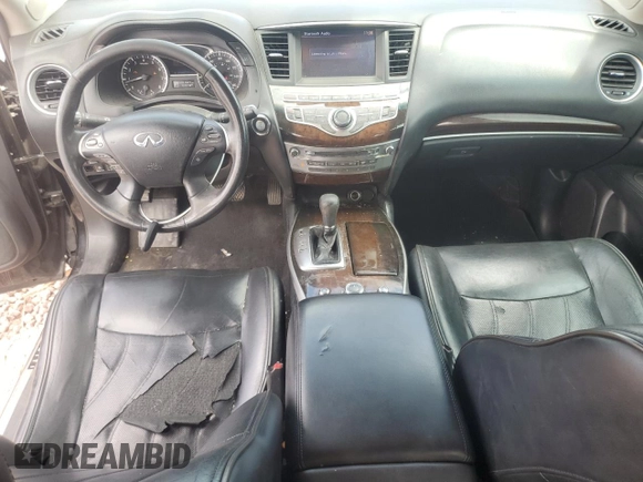 2014 Infiniti QX60 with VIN 5N1AL0MN8EC514830, listed as a Copart auction lot 53358405 with 201,527 mi miles and Salvage title. Bid and sale history available at DreamBid. Image 8.