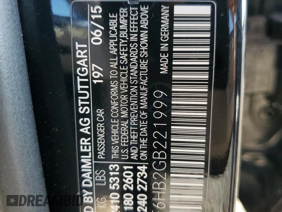 2016 Mercedes-Benz E-Class E 400 with VIN WDDHF6HB2GB221999, listed as a Copart auction lot 67563554 with 80,318 mi miles and Salvage Title. Bid and sale history available at carsss.com. Image 15.