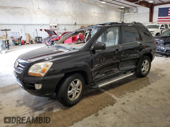 2006 Kia Sportage LX with VIN KNDJE723567251425, listed as a Copart auction lot 59339225 with 156,958 mi miles and Non repairable. Bid and sale history available at DreamBid. Image 1.