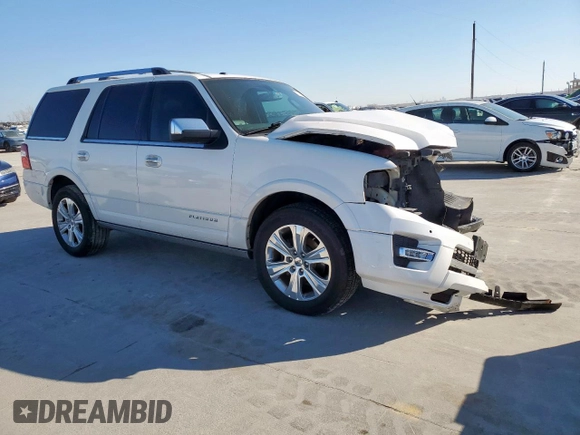 2015 Ford Expedition Platinum z VIN 1FMJU1LTXFEF03370, wystawiony jako Copart lot #47009175 z przebiegiem 115 282 mil mil oraz Szkoda całkowita • Salvage title. Historia ofert i sprzedaży dostępna na DreamBid. Obrazek 4.