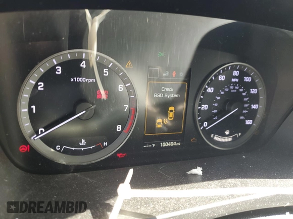 2016 Hyundai Sonata Sport with VIN 5NPE34AF3GH322135, listed as a Copart auction lot 55730525 with 100,404 mi miles and Non Repairable. Bid and sale history available at DreamBid. Image 9.