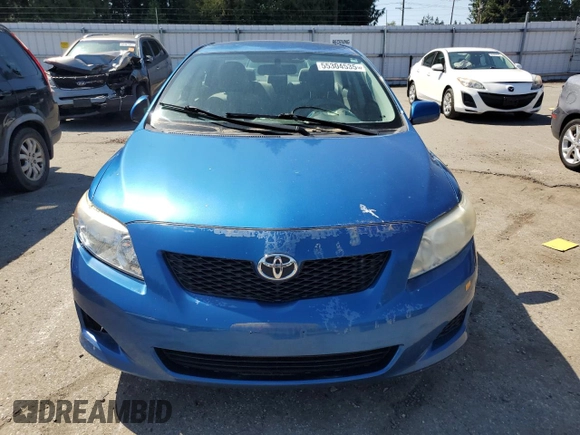 2009 Toyota Corolla with VIN JTDBL40E199025372, listed as a Copart auction lot 55304535 with 90,908 mi miles and Clean Title. Bid and sale history available at carsss.com. Image 5.