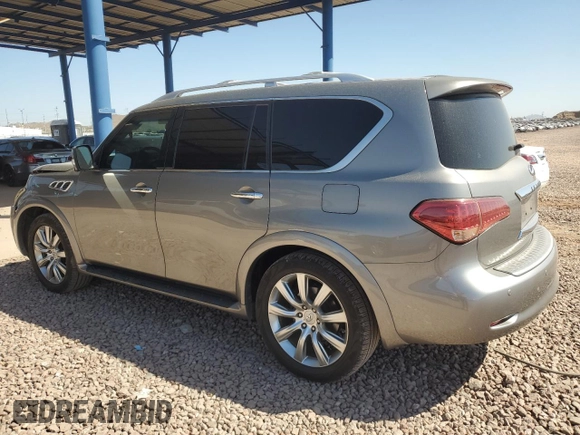 2013 Infiniti QX56 with VIN JN8AZ2NE8D9060804, listed as a Copart auction lot 74628504 with 127,122 mi miles and Salvage Title. Bid and sale history available at carsss.com. Image 2.