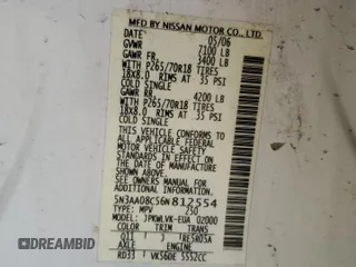 2006 Infiniti QX56 с VIN 5N3AA08C56N812554, выставлен на аукционе Copart как лот 54213945 с пробегом 213 894 миль миль и Списание • Salvage title. История ставок и продаж доступна на DreamBid. Изображение 13.