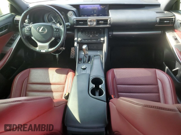 2017 Lexus IS 200t with VIN JTHBA1D22H5042061, listed as a Copart auction lot 59109005 with 90,263 mi miles and Salvage title. Bid and sale history available at DreamBid. Image 8.