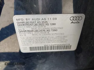 2010 Audi Q5 Premium Plus z VIN WA1LKAFP4AA058779, wystawiony jako IAAI lot #42590889 z przebiegiem 203 696 mil mil oraz . Historia ofert i sprzedaży dostępna na DreamBid. Obrazek 9.