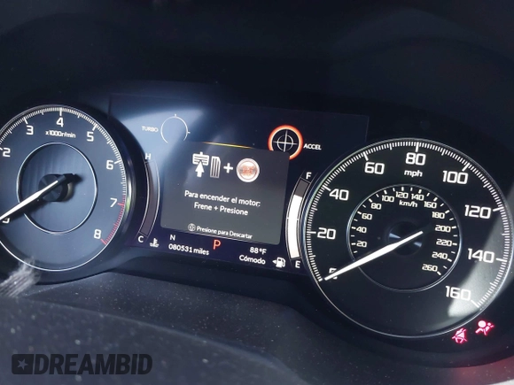 2019 Acura RDX with VIN 5J8TC1H30KL018252, listed as a IAAI auction lot 41951833 with 80,531 mi miles and . Bid and sale history available at DreamBid. Image 7.