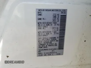 2016 Nissan Pathfinder SV with VIN 5N1AR2MN6GC645865, listed as a Copart auction lot 49036805 with 120,170 mi miles and Salvage Title. Bid and sale history available at carsss.com. Image 15.
