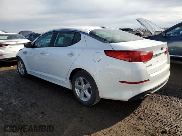 2015 Kia Optima LX with VIN KNAGM4A78F5584825, listed as a Copart auction lot 46266055 with 69,689 mi miles and Salvage Title. Bid and sale history available at DreamBid. Image 2.