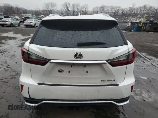2019 Lexus RX with VIN JTJDZKCAXK2016735, listed as a Copart auction lot 43195745 with 0 mi miles and Salvage Title. Bid and sale history available at carsss.com. Image 6.