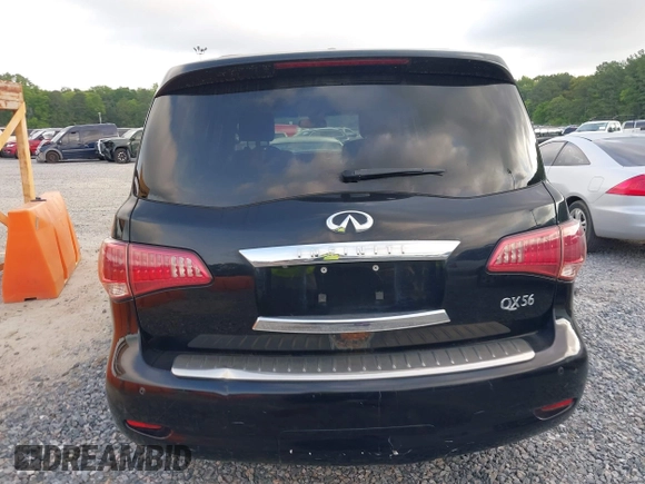 2011 Infiniti QX56 7-passenger with VIN JN8AZ2NEXB9000147, listed as a IAAI auction lot 42033293 with 188,972 mi miles. Bid and sale history available at carsss.com. Image 16.