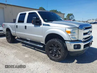 2015 Ford Super Duty F-250 SRW Lariat with VIN 1FT7W2B66FEB30208, listed as a IAAI auction lot 41886202 with 195,610 mi miles. Bid and sale history available at carsss.com. Image 1.