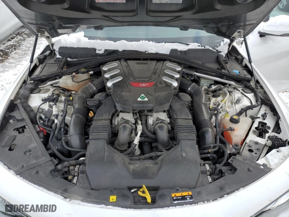 2017 Alfa Romeo Giulia Quadrifoglio with VIN ZARFAEAV8H7548500, listed as a Copart auction lot 86844084 with 98,949 mi miles and Salvage Title. Bid and sale history available at carsss.com. Image 11.