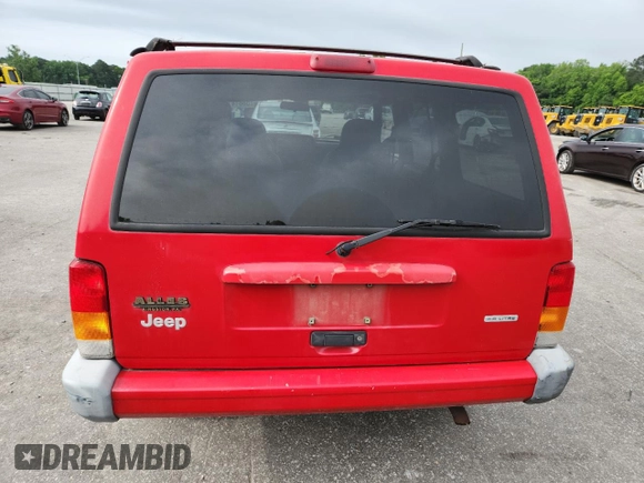 2001 Jeep Cherokee Sport with VIN 1J4FF48S31L515607, listed as a Copart auction lot 58614175 with 178,138 mi miles and Non repairable. Bid and sale history available at DreamBid. Image 6.