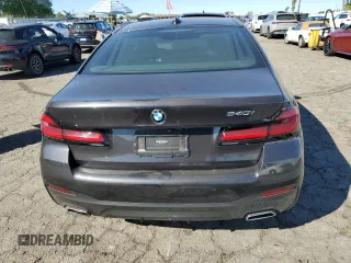 2021 BMW 5 Series 540i with VIN WBA53BJ06MWX28140, listed as a Copart auction lot 43369545 with 19,694 mi miles and Non Repairable. Bid and sale history available at DreamBid. Image 6.