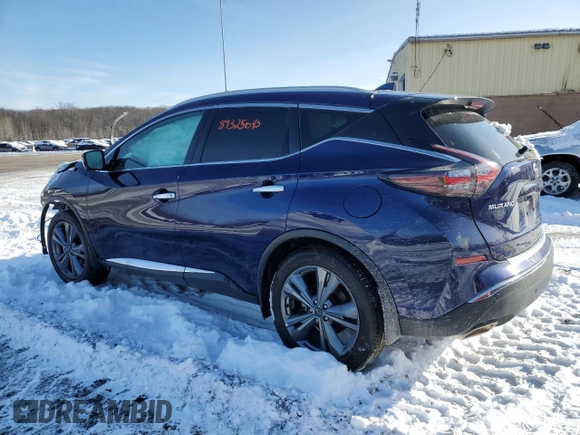 2023 Nissan Murano Platinum z VIN 5N1AZ2DSXPC109457, wystawiony jako Copart lot #89325045 z przebiegiem 7 685 mil mil oraz Szkoda całkowita • Salvage title. Historia ofert i sprzedaży dostępna na DreamBid. Obrazek 2.