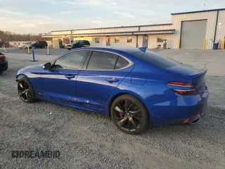 2023 Genesis G70 3.3T with VIN KMTG54TEXPU115465, listed as a Copart auction lot 81239184 with 16,059 mi miles and Salvage Title. Bid and sale history available at DreamBid. Image 2.