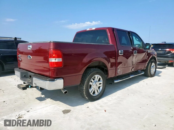 2006 Ford F-150 XLT with VIN 1FTRW12W46KC73789, listed as a Copart auction lot 60984605 with 126,185 mi miles and Salvage title. Bid and sale history available at DreamBid. Image 3.