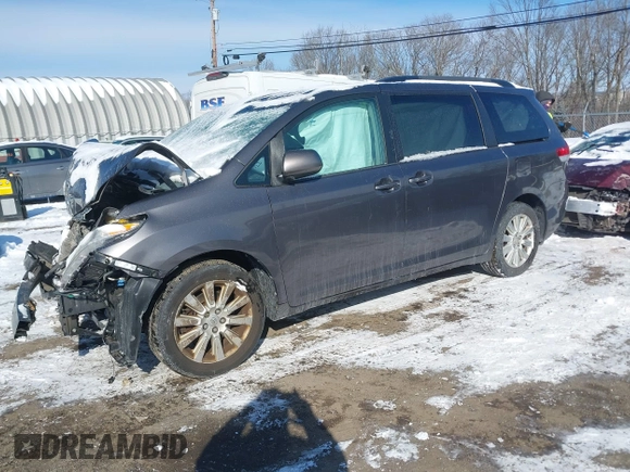 2013 Toyota Sienna LE with VIN 5TDJK3DCXDS061105, listed as a IAAI auction lot 41363922 with 163,231 mi miles and . Bid and sale history available at DreamBid. Image 17.