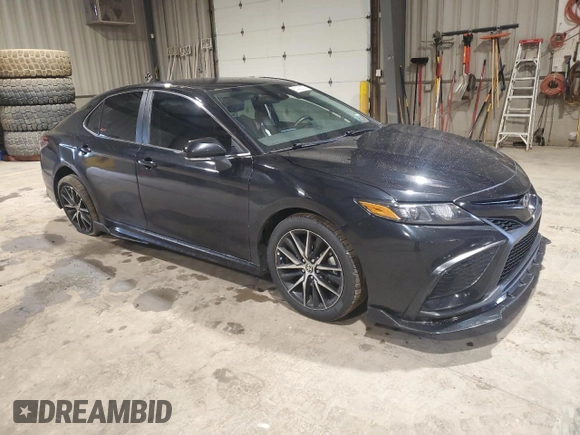 2024 Toyota Camry SE with VIN 4T1G11AK8RU842152, listed as a Copart auction lot 51452055 with 107,511 mi miles and Salvage Title. Bid and sale history available at carsss.com. Image 4.