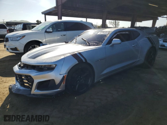2018 Chevrolet Camaro 1LT with VIN 1G1FB1RS8J0135798, listed as a Copart auction lot 48770455 with 45,912 mi miles and Salvage Title. Bid and sale history available at carsss.com. Image 1.