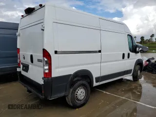 2024 Ram ProMaster Cargo Tradesman with VIN 3C6LRVBG8RE112454, listed as a Copart auction lot 74793884 with Not Provided miles and Salvage Title. Bid and sale history available at DreamBid. Image 3.