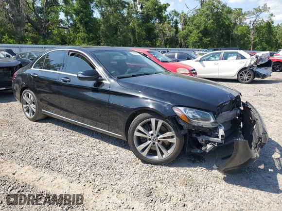 2017 Mercedes-Benz C 300 with VIN 55SWF4JB5HU218785, listed as a Copart auction lot 52963205 with 165,590 mi miles and Salvage title. Bid and sale history available at DreamBid. Image 4.