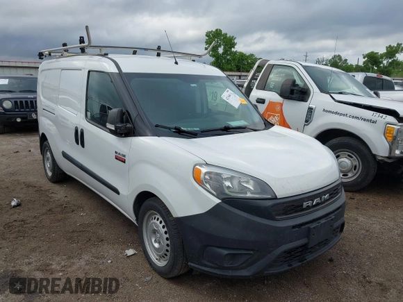 2021 Ram ProMaster City Cargo Tradesman with VIN ZFBHRFAB8M6S96659, listed as a IAAI auction lot 42168011 with 143,566 mi miles and . Bid and sale history available at DreamBid. Image 1.