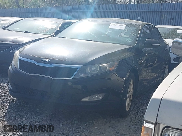2013 Kia Optima EX with VIN 5XXGN4A7XDG230054, listed as a IAAI auction lot 40856801 with 235,368 mi miles. Bid and sale history available at carsss.com. Image 2.