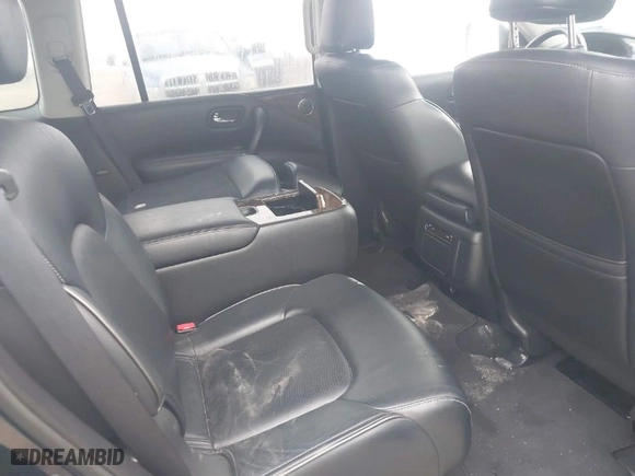 2015 Infiniti QX80 with VIN JN8AZ2NF2F9571792, listed as a IAAI auction lot 41609936 with 1 mi miles. Bid and sale history available at carsss.com. Image 8.
